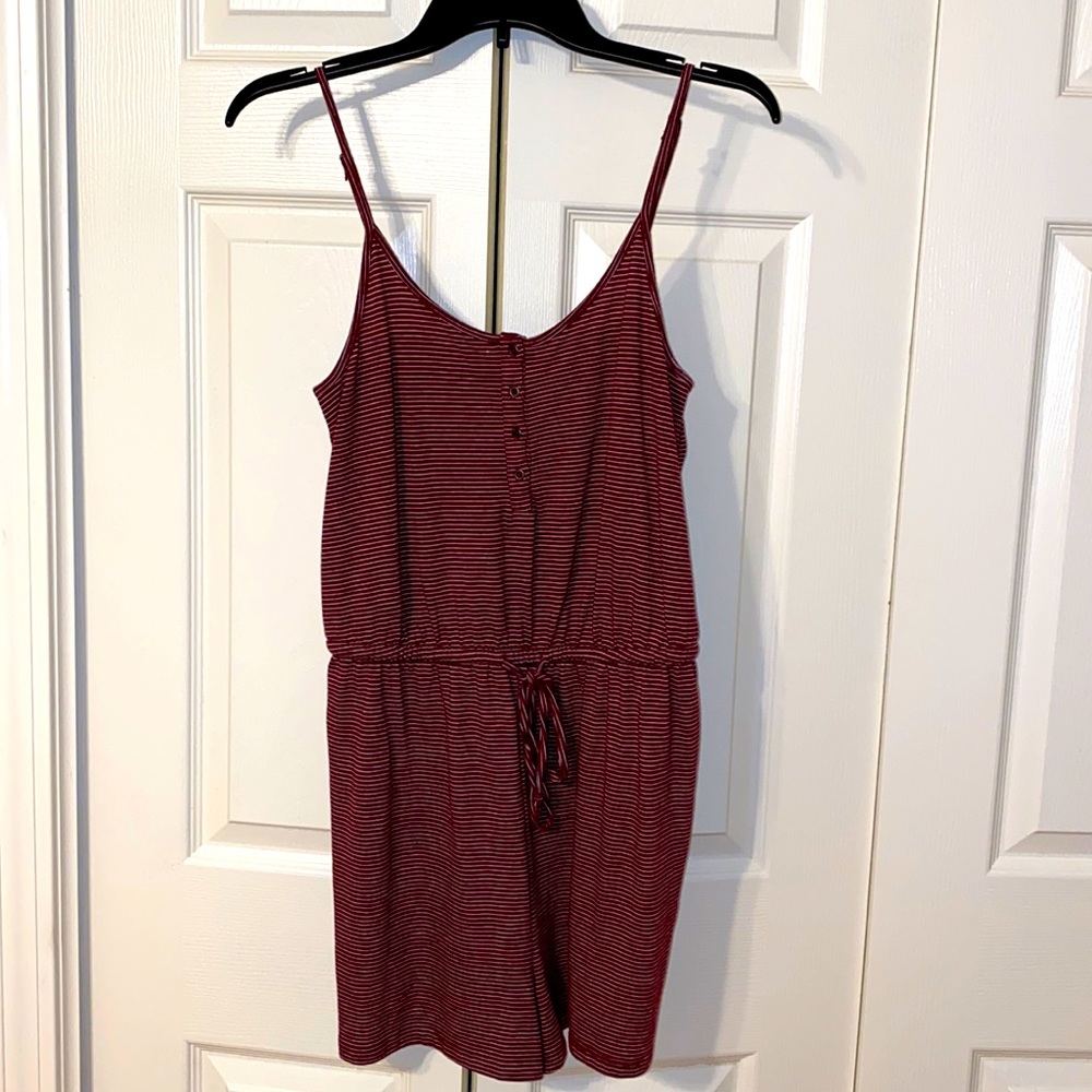 Burgundy romper